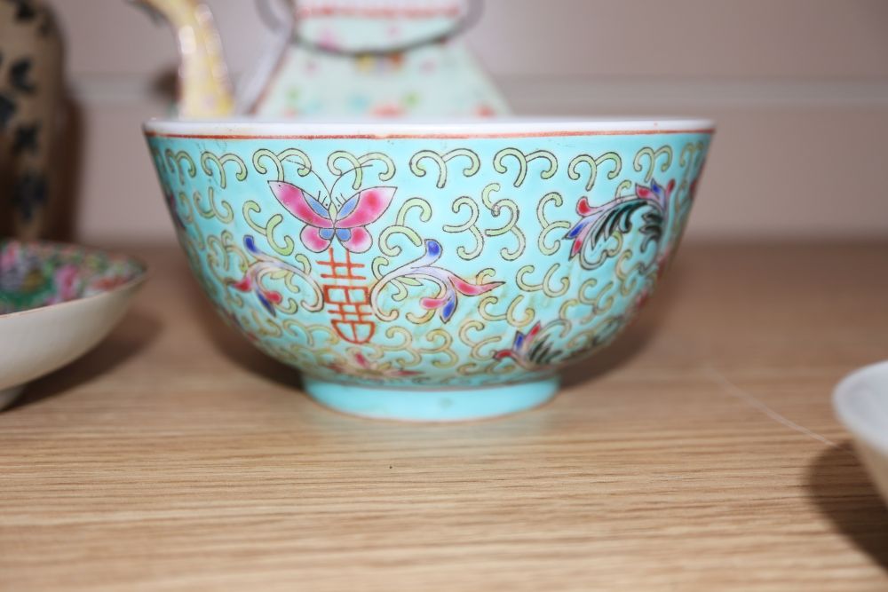 A group of Chinese famille rose ceramics